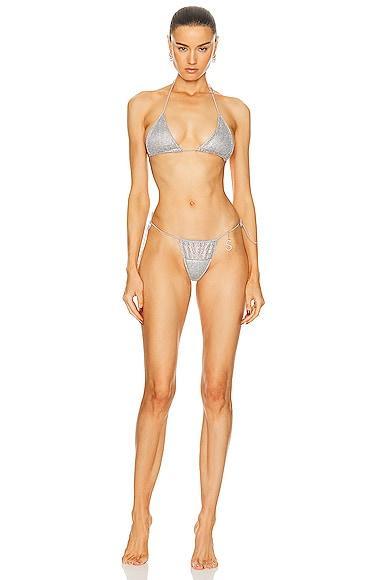 Santa Brands Orchid Bikini Set in Metallic Product Image