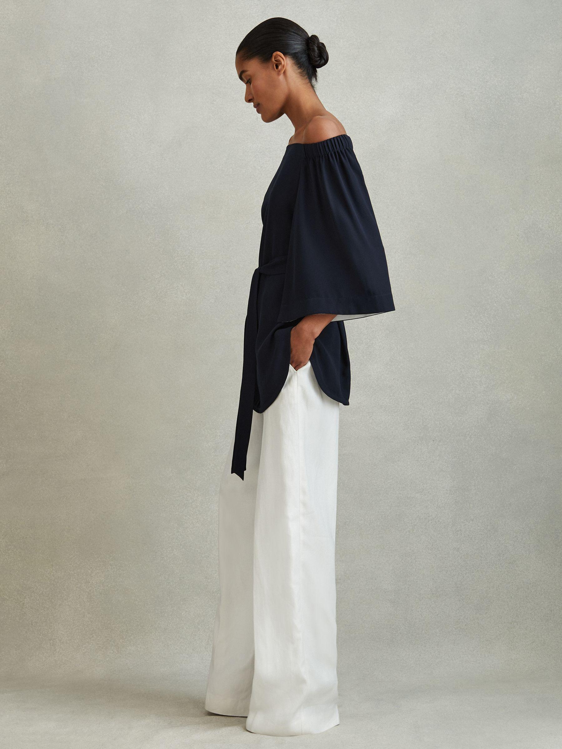 Off-The-Shoulder Tunic in Navy Product Image