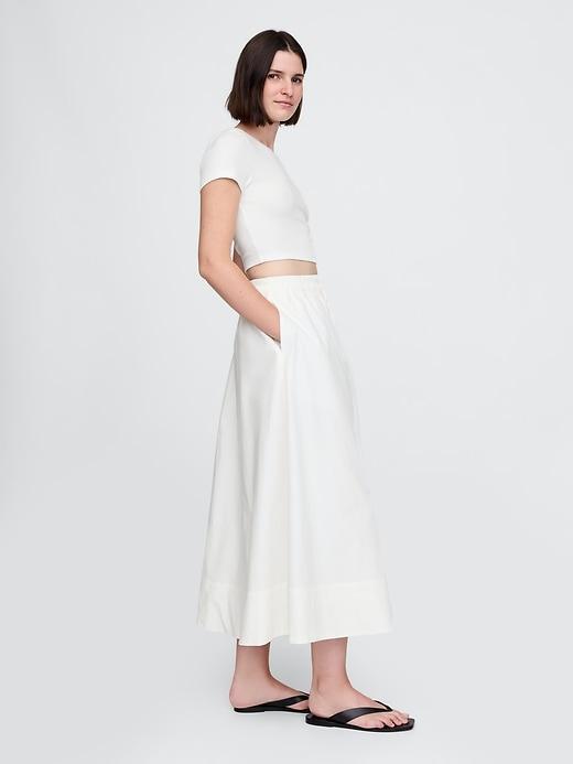 Poplin Maxi Skirt Product Image