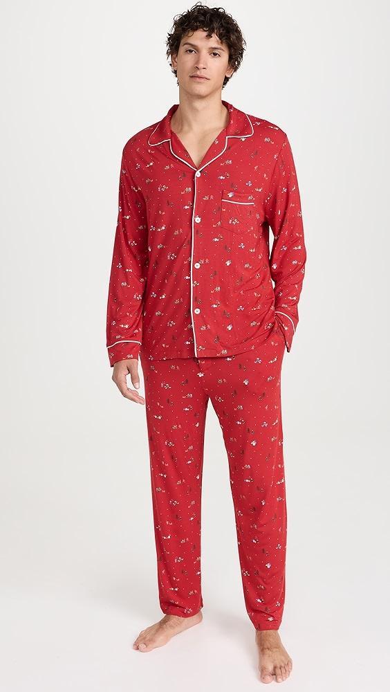 Eberjey William Printed Long PJ Set | Shopbop Product Image