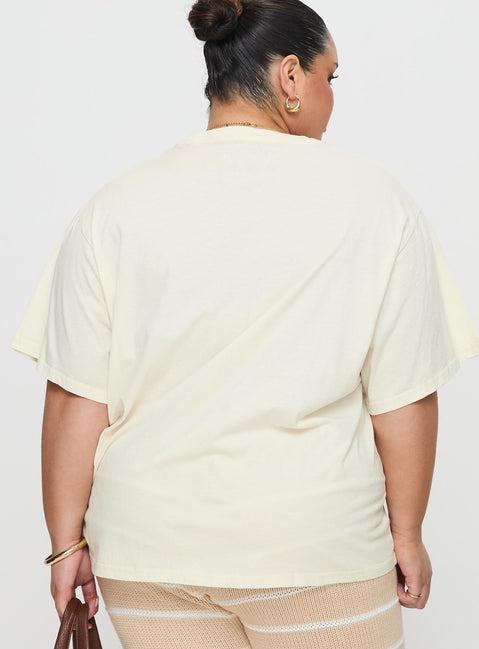 Local Produce Tee Cream Curve Product Image