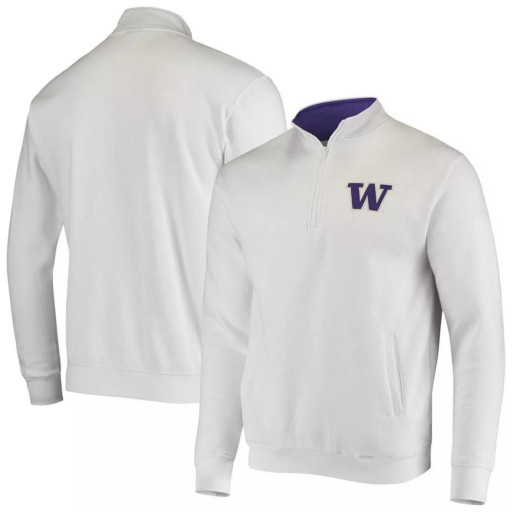 Men's Colosseum White Washington Huskies Tortugas Logo Quarter-Zip Jacket, Size: XL Product Image