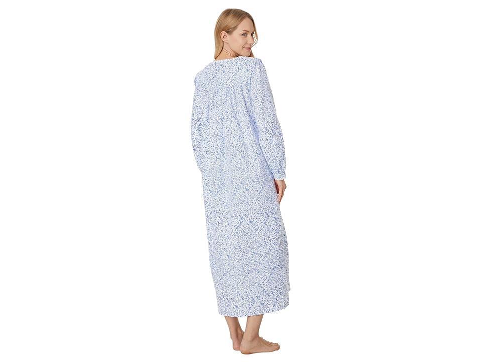 Eileen West Cotton Flannel Long Sleeve Ballet Gown Scroll) Women's Pajama Product Image