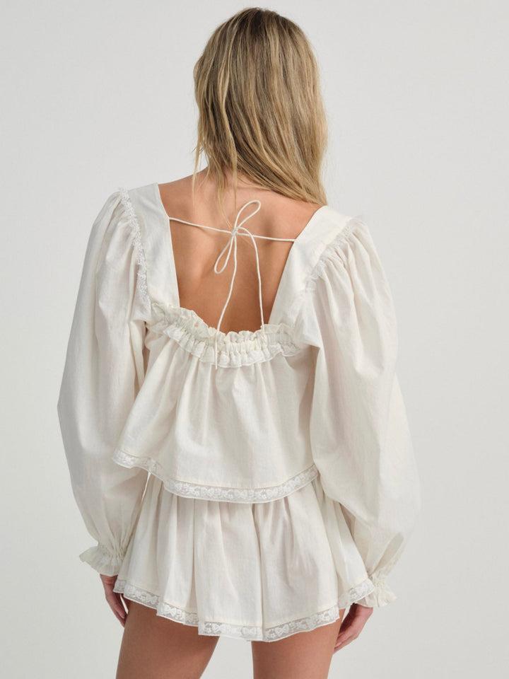 Venetia Sleep Top — Vintage Cream Product Image