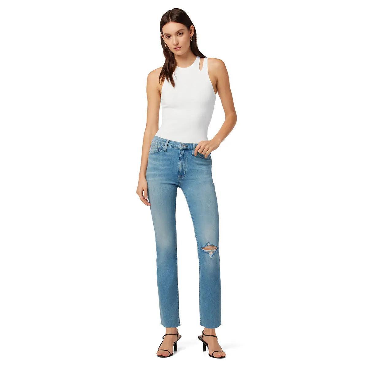 Hudson Women's Blair High Rise Straight Crop Jeans Product Image