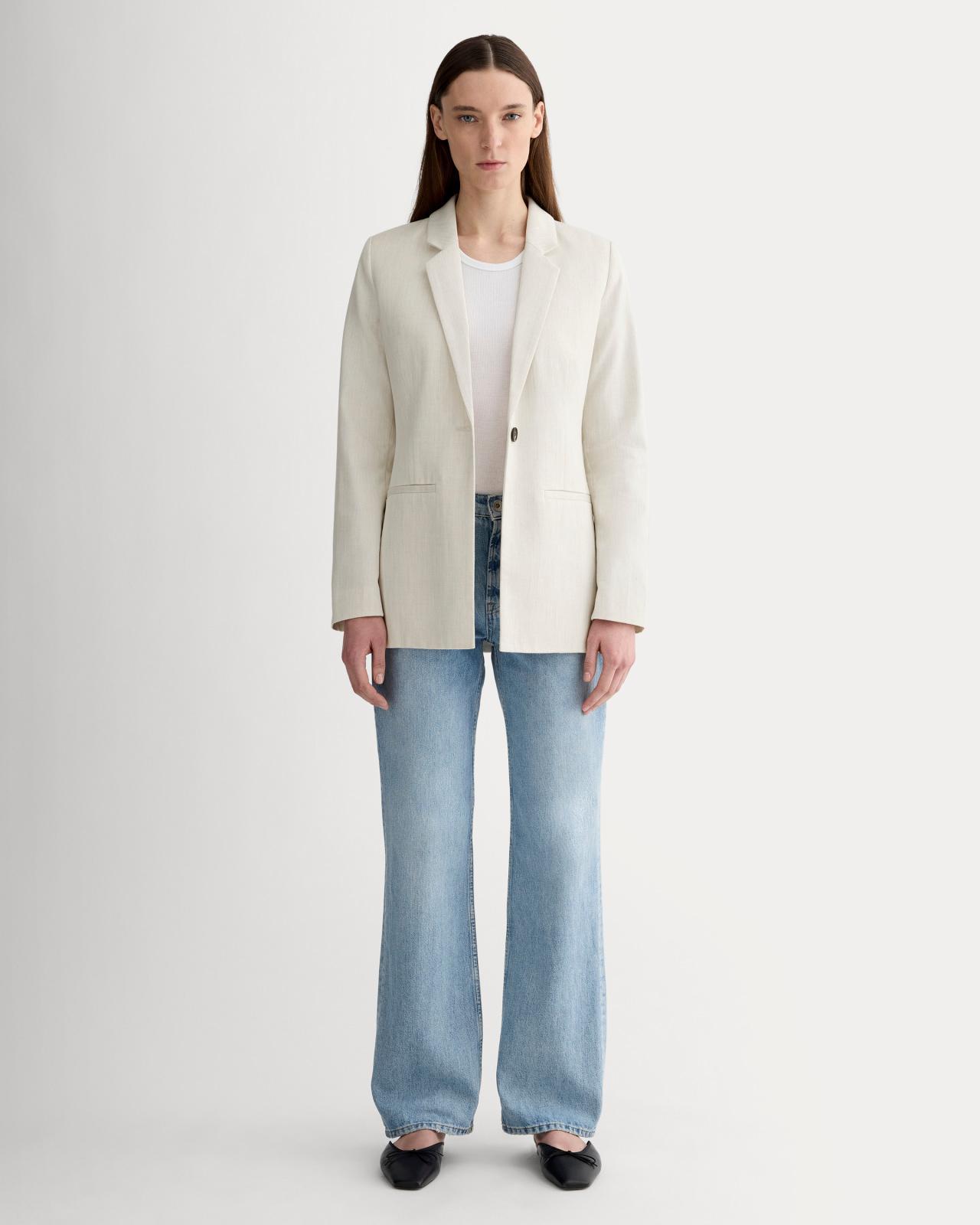 The Relaxed Blazer in Buttersmooth Product Image