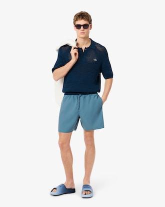 Mid Length Monochrome Swim Trunks Product Image