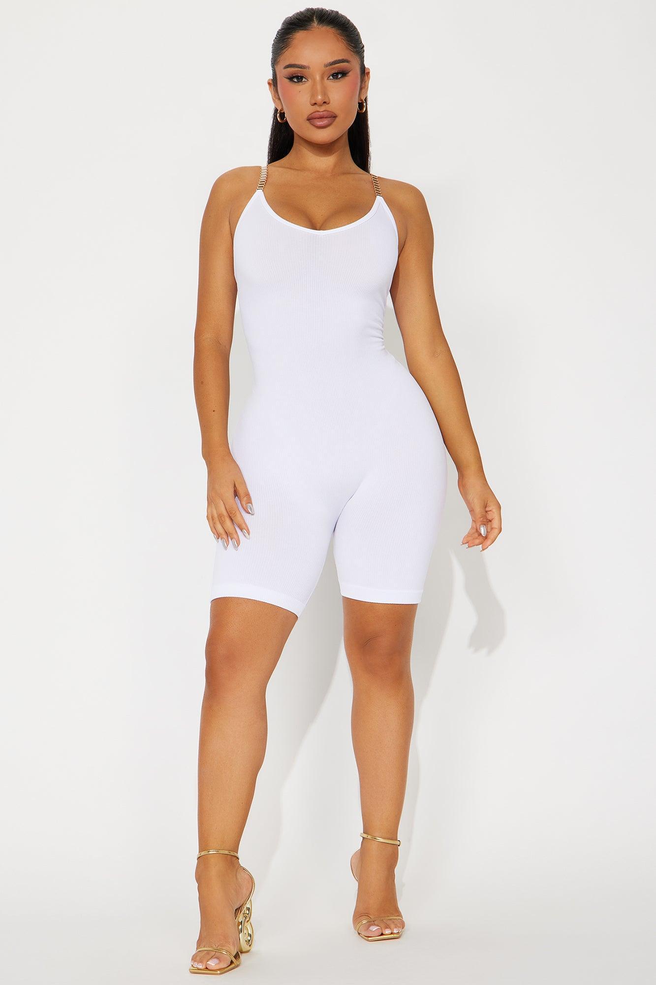 Beatrix Seamless Romper - White Product Image