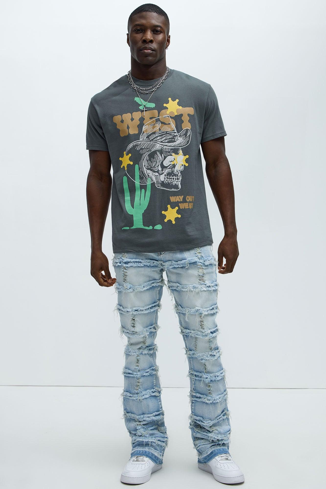 Way Out West Short Sleeve Tee - Charcoal Product Image