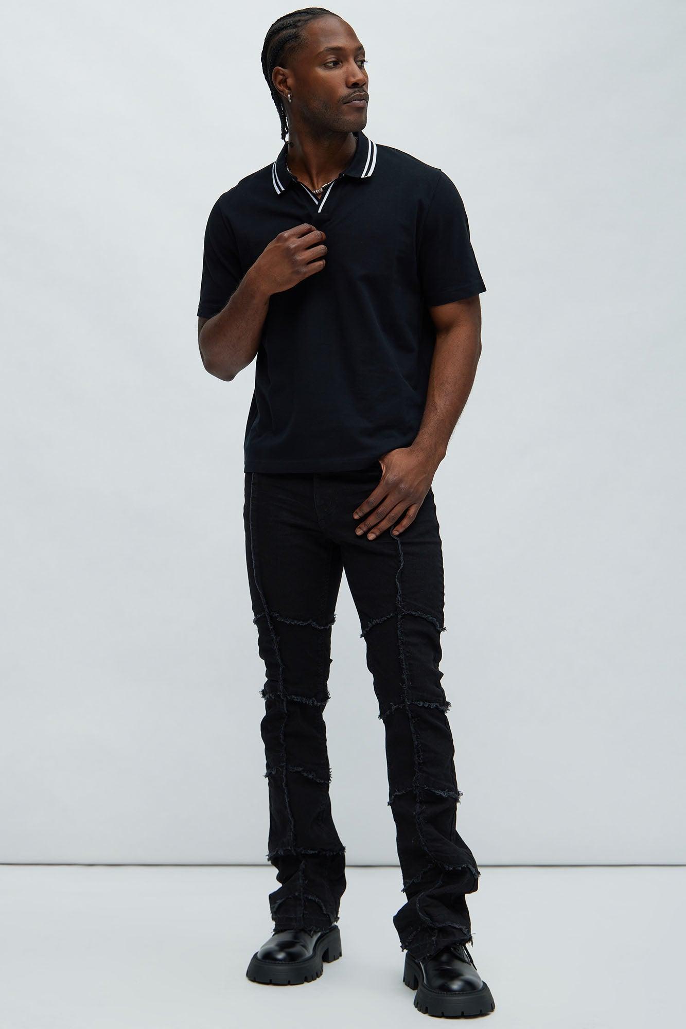 Jaxon Short Sleeve Polo - Black Product Image