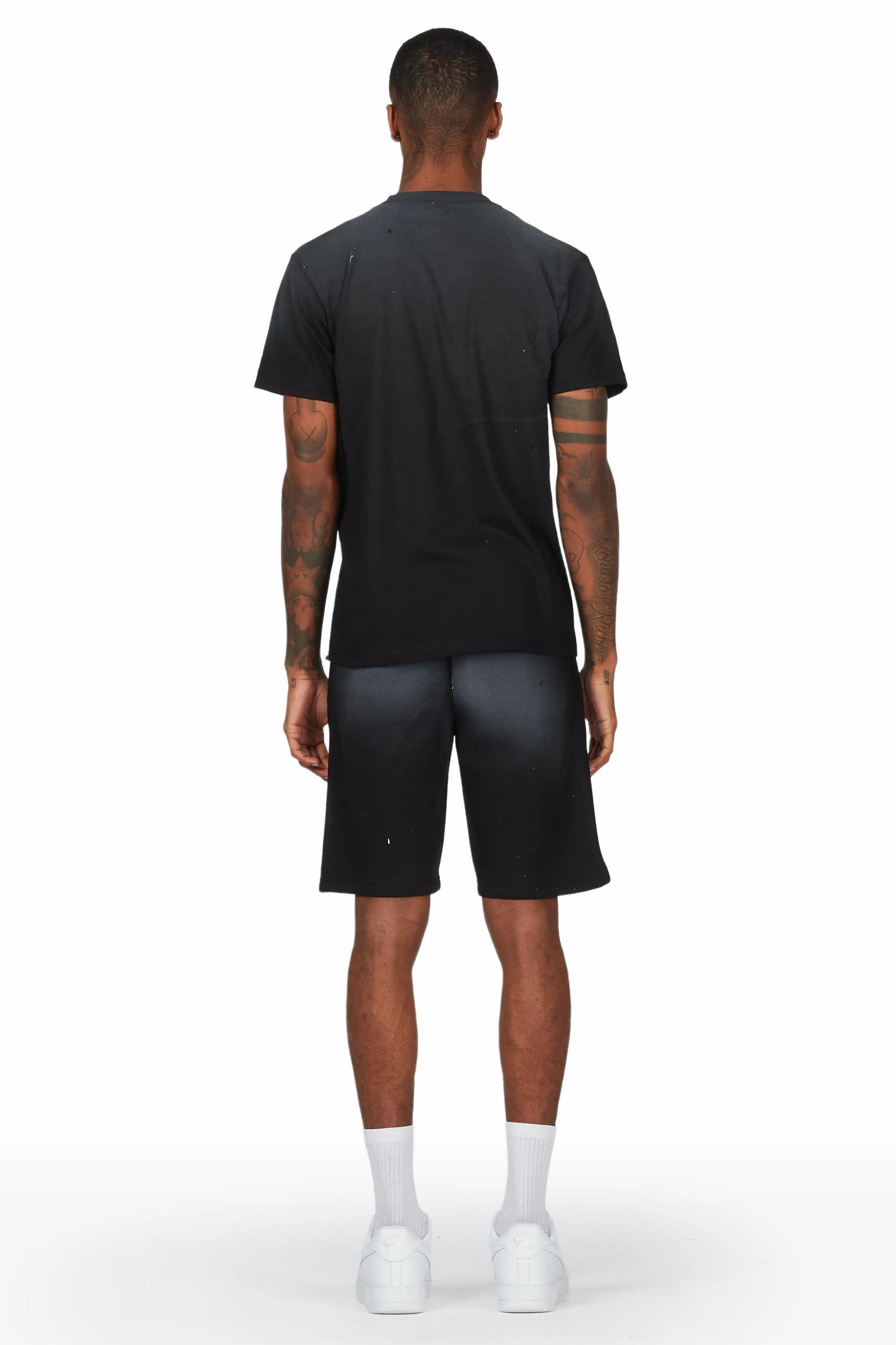 Allstar Black T-Shirt Short Set Male Product Image
