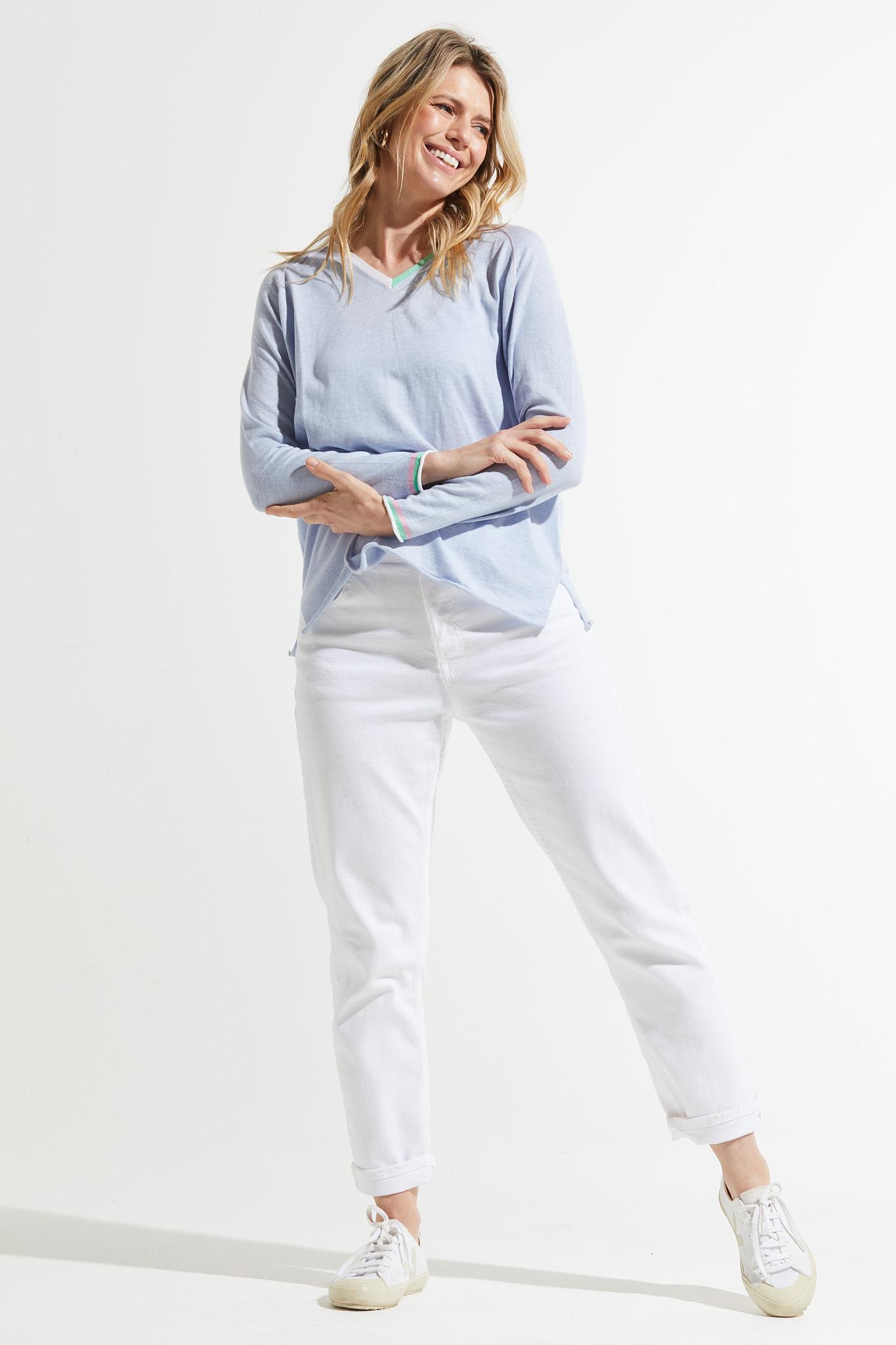 Zaket and Plover Colorful V Sweater Product Image