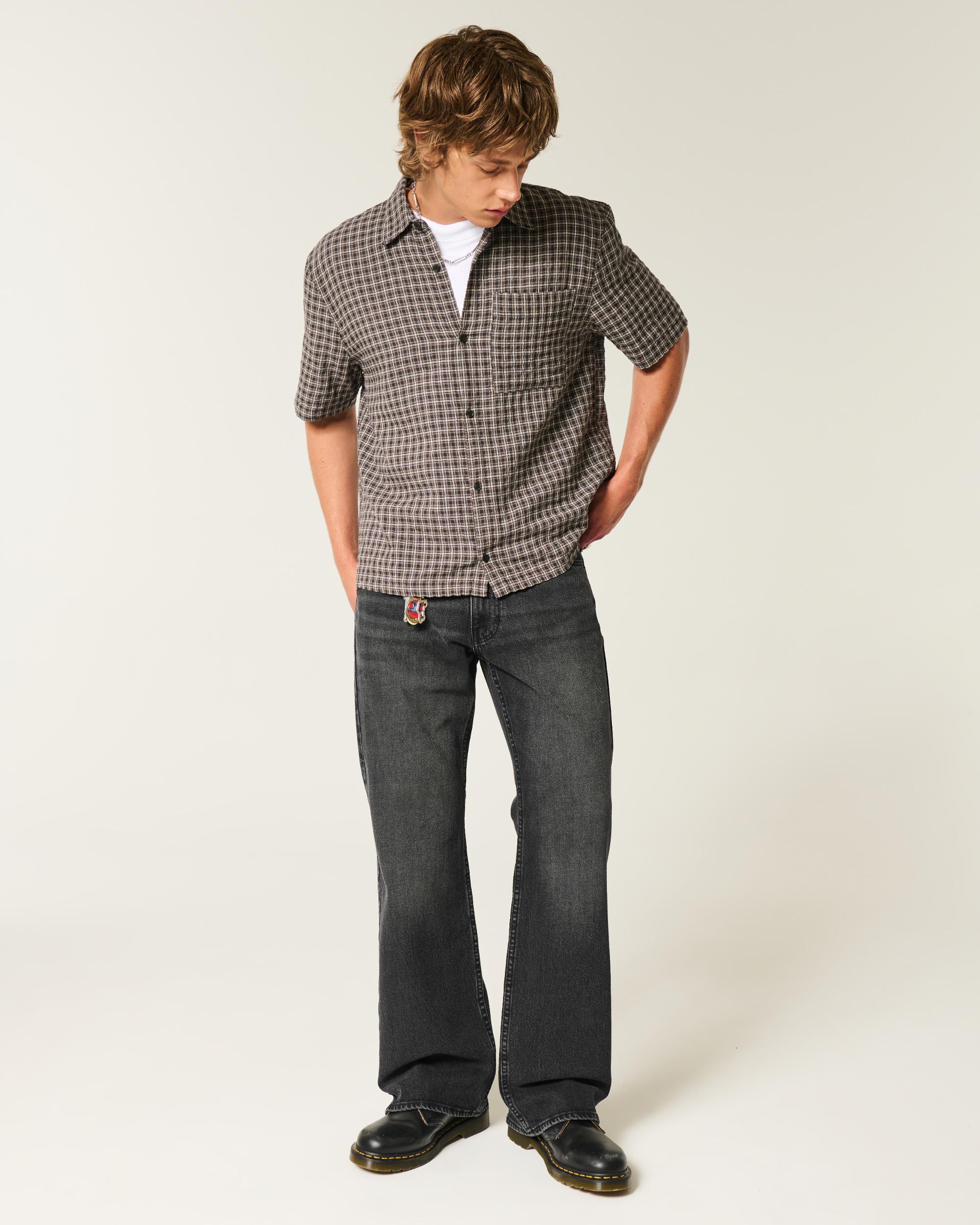 Washed Black Relaxed Boot Jeans Product Image