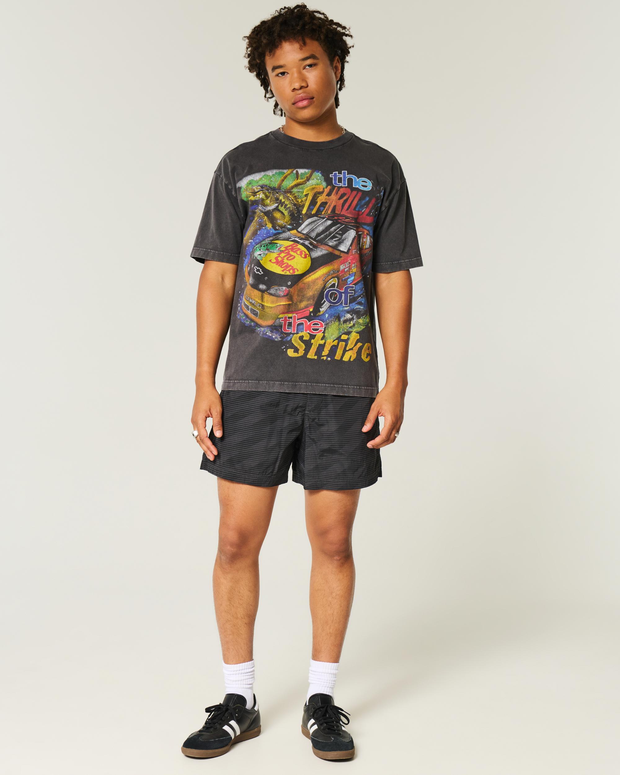 Mid-Thigh Baggy Soccer Shorts Product Image