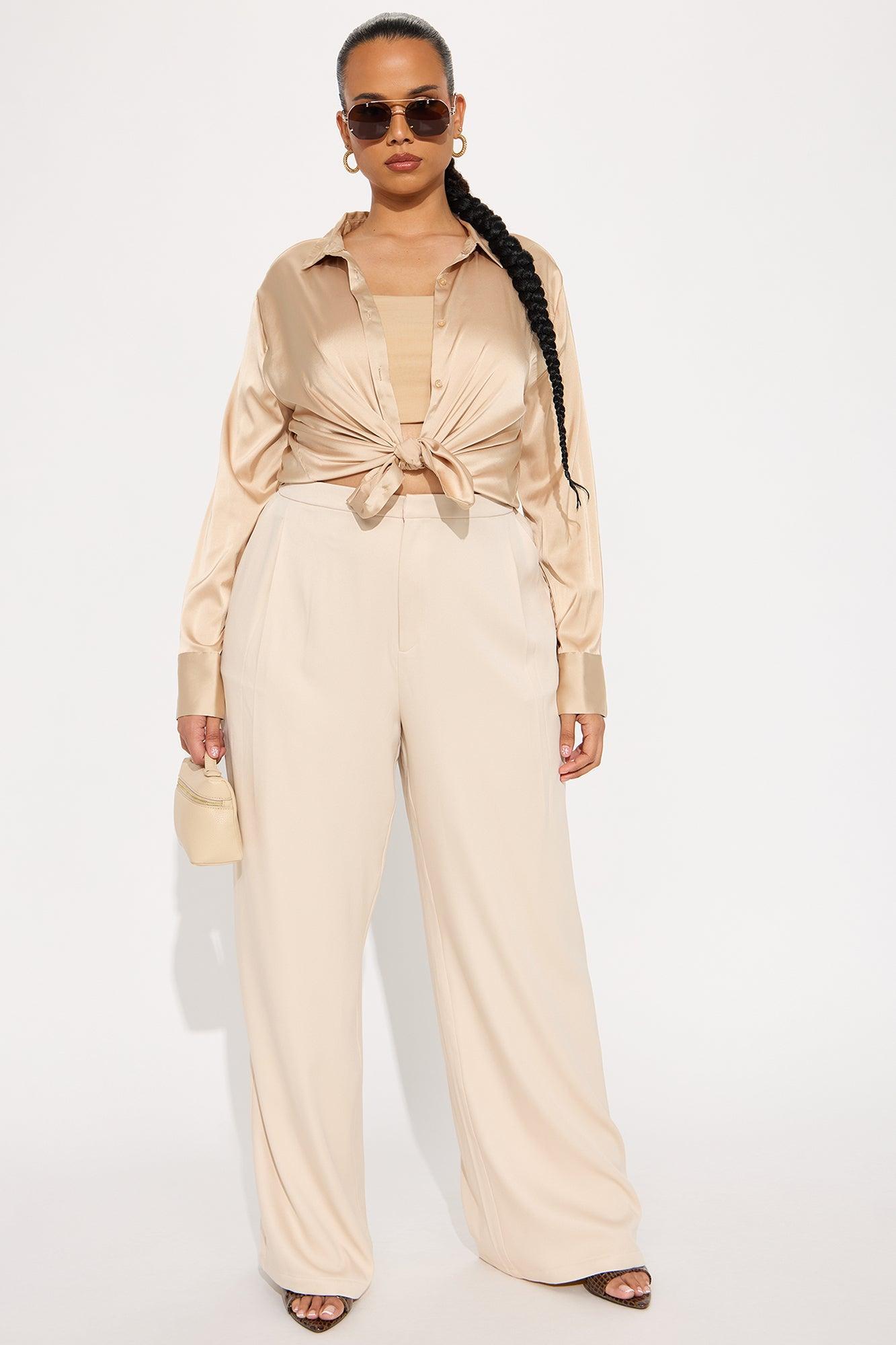 Don't Make Me Wait Trouser - Tan Product Image