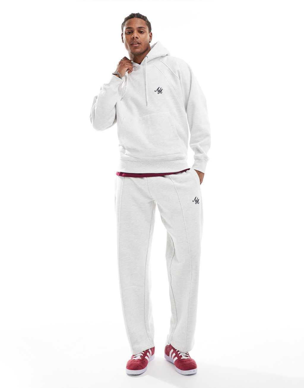 Alma de Ace logo sweatpants in gray heather  Product Image