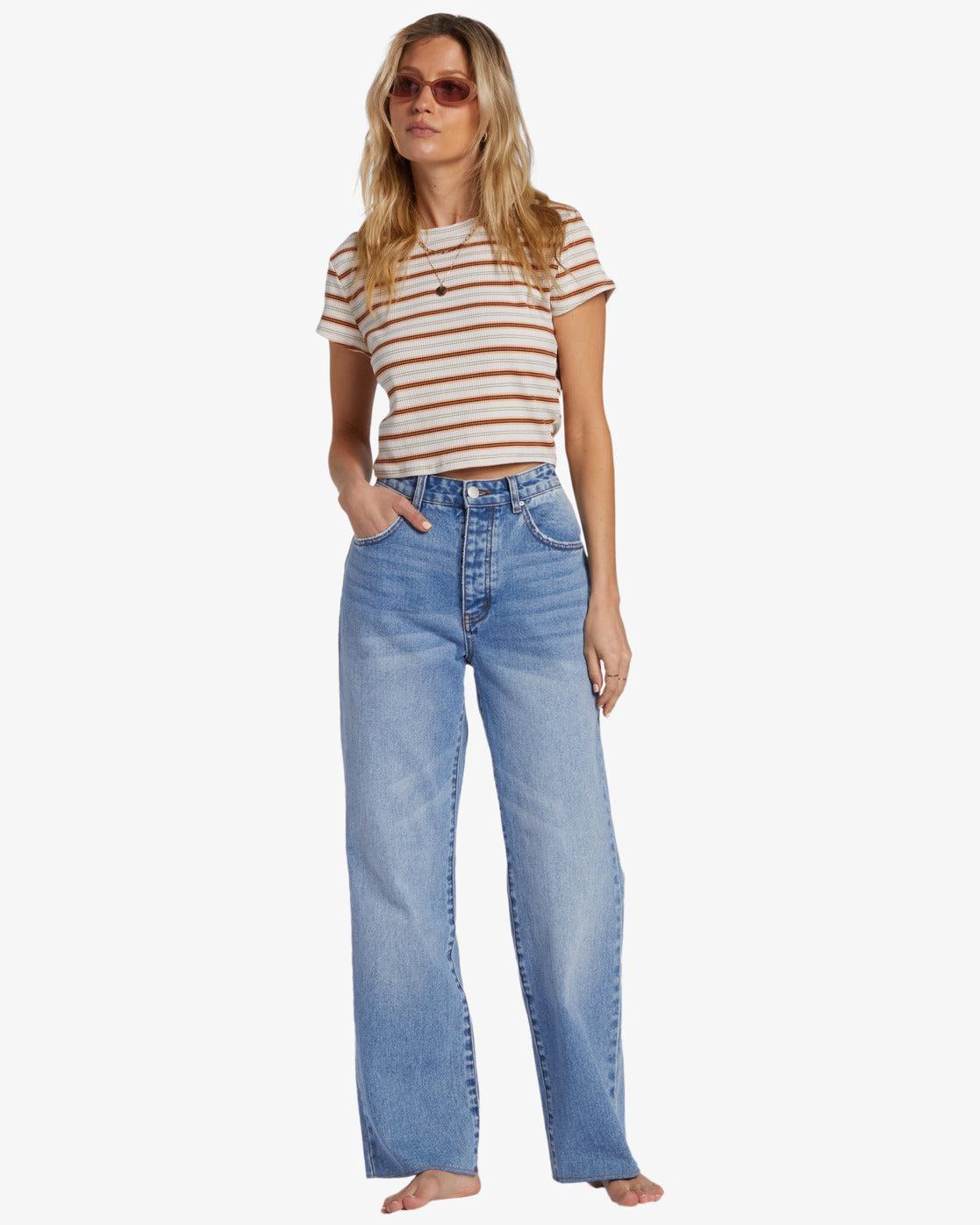 Rachel Low Waist Jeans - Medium Indigo Fade Female Product Image