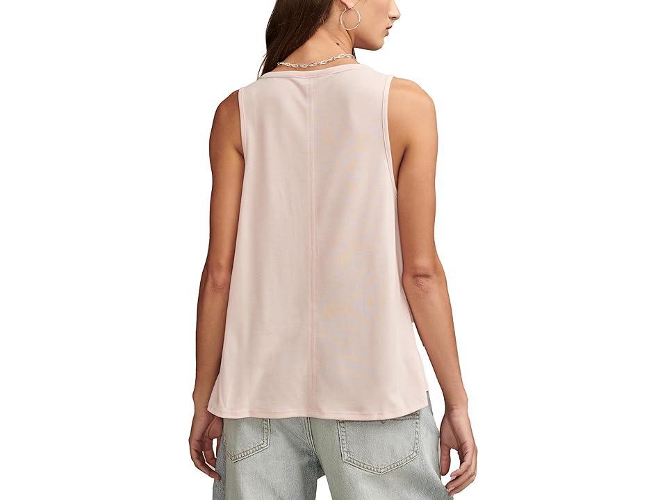 Lucky Brand Sandwash V Neck Tank (Dusty ) Women's Clothing Product Image