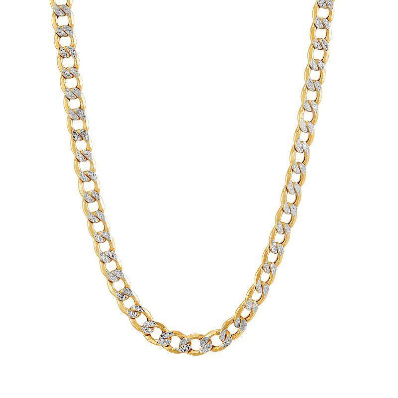 Polished Diamond Cut 26 Curb Chain in 10K Yellow Gold Product Image