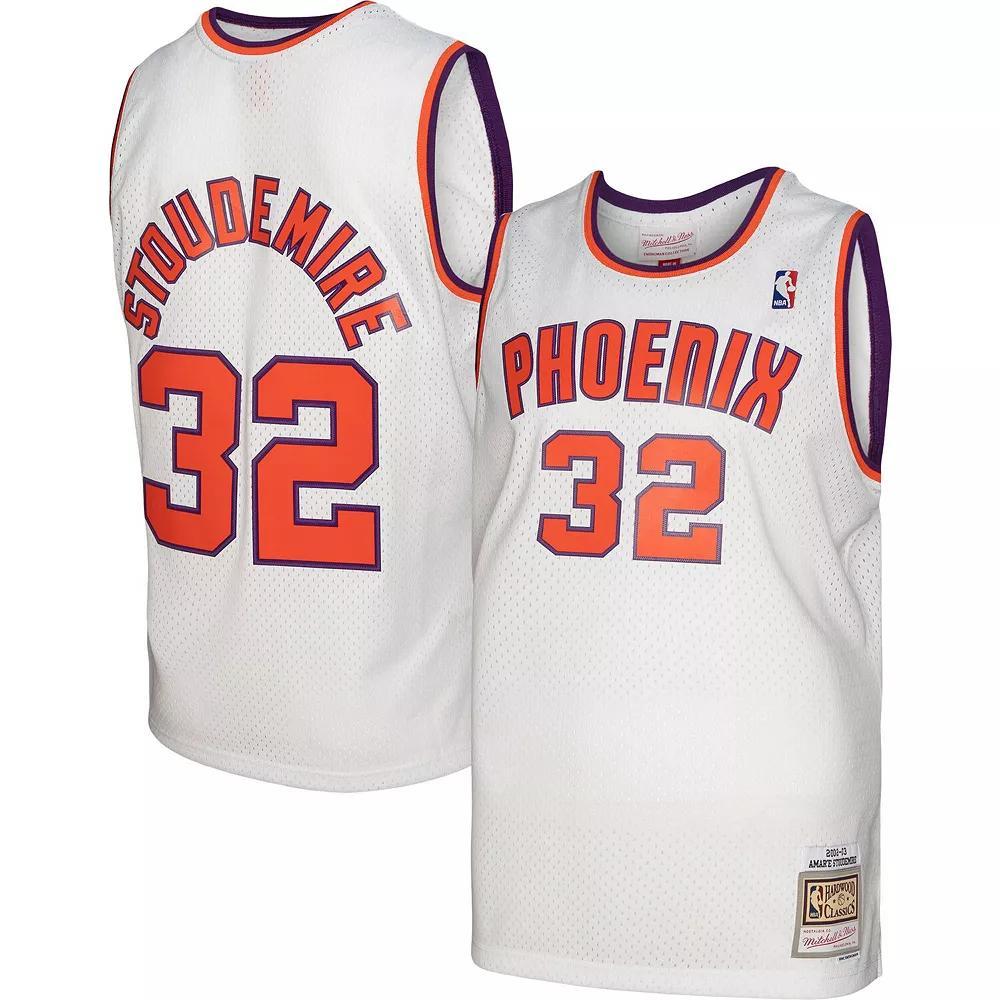 Men's Mitchell & Ness Amar'e Stoudemire White Phoenix Suns 2002-03 Hardwood Classics Swingman Jersey, Size: Medium, Phx White Product Image