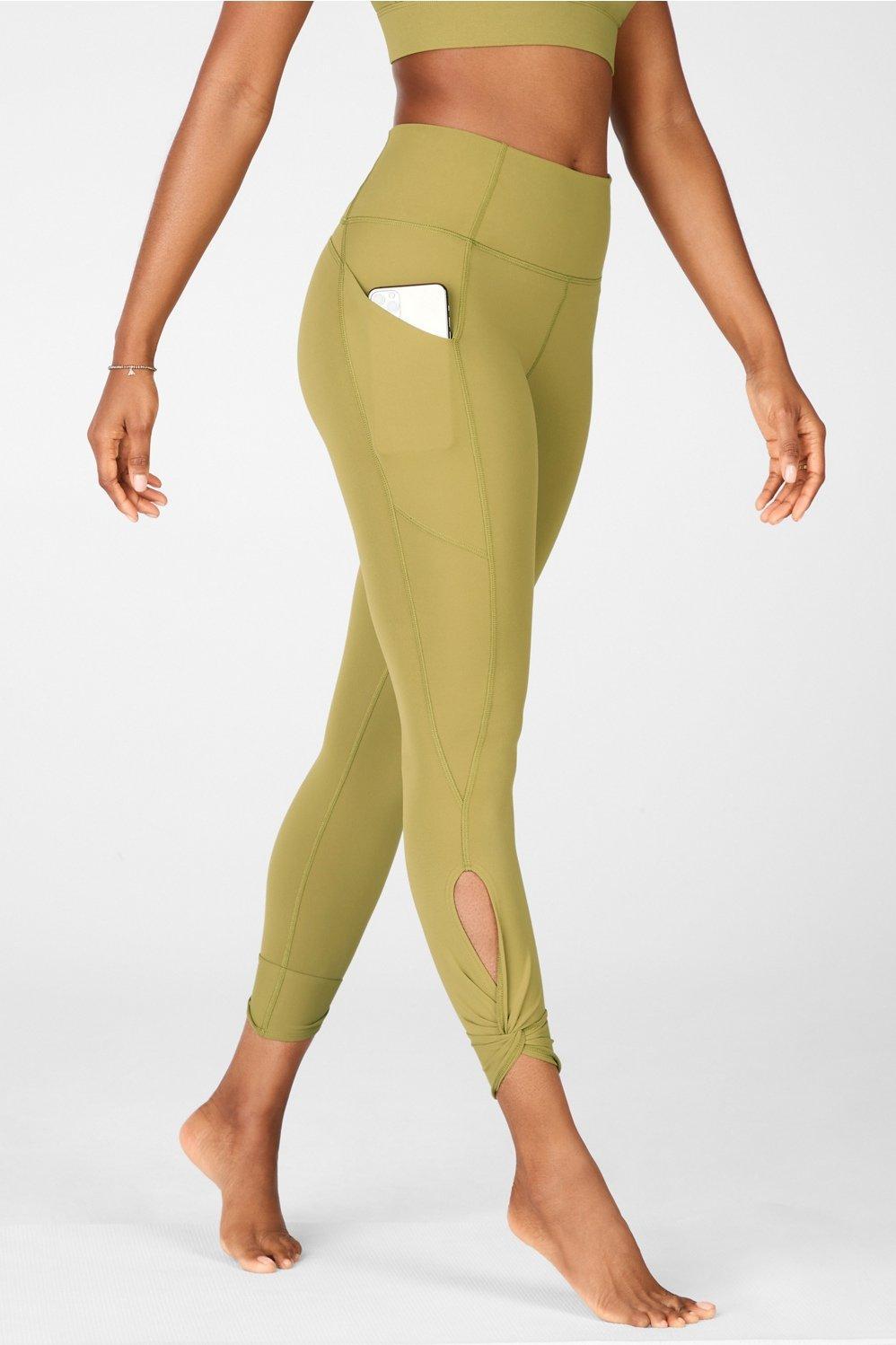 Fabletics Oasis High-Waisted Twist 7/8 Legging Womens green plus Size 2X Product Image