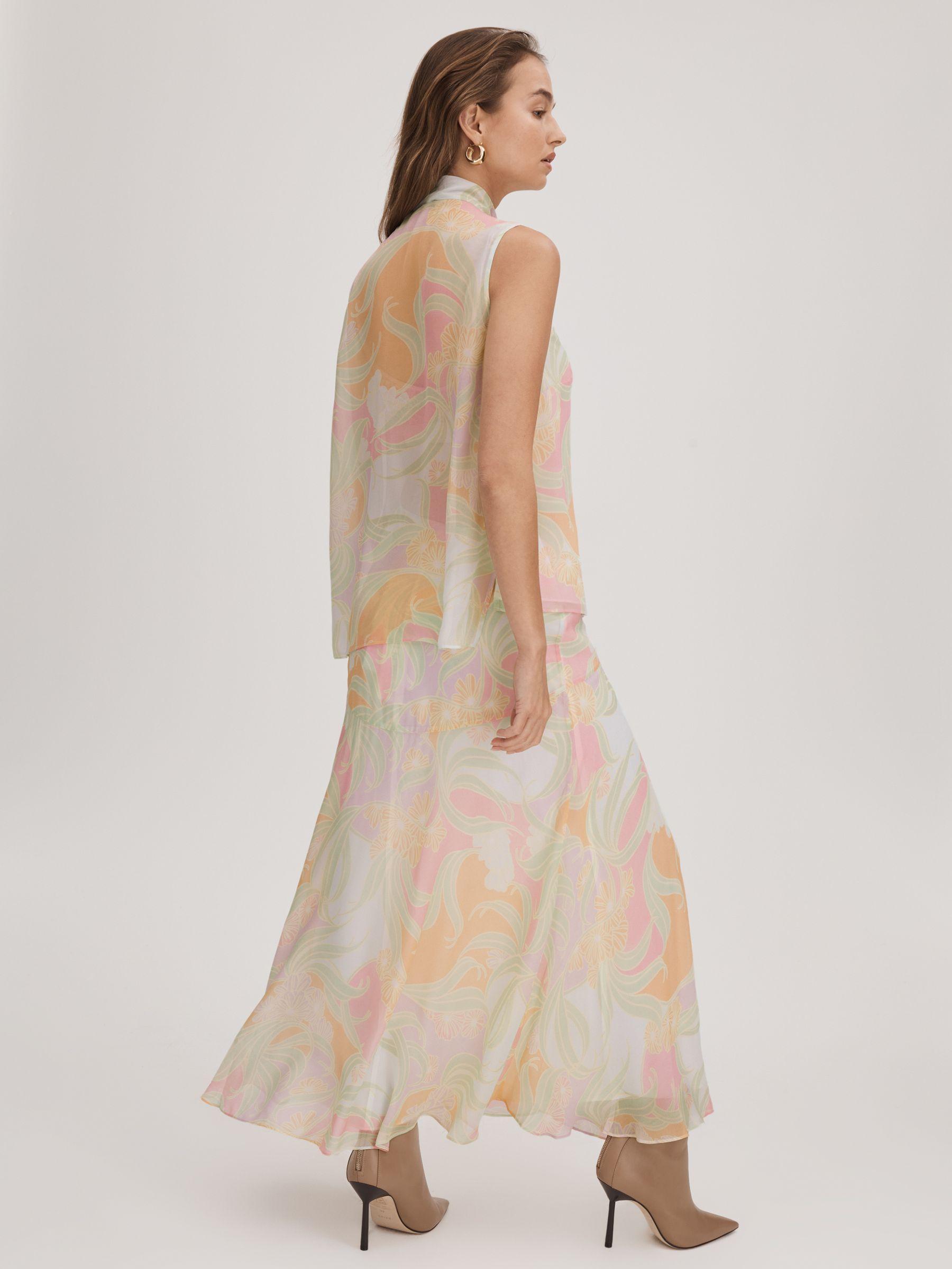 Florere Printed Midi Skirt in Multi Product Image