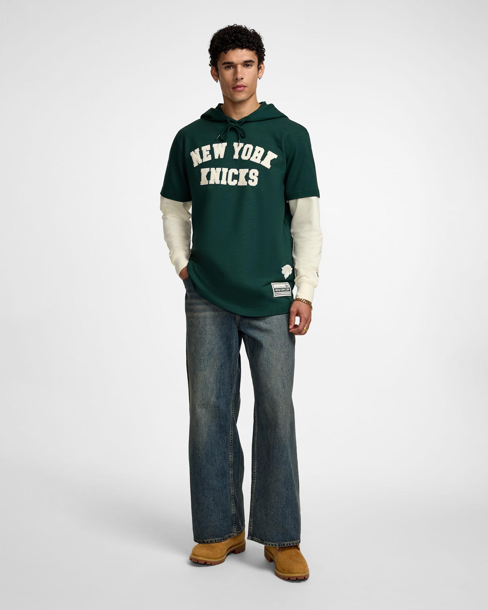 San Francisco 49ers Dark Green Logo Select Hooded T-Shirt Male Product Image