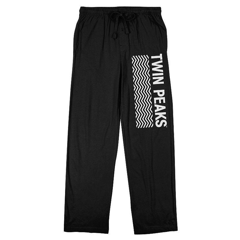 Men's Twin Peaks 1990 Sleep Pants, Size: Large, Black Product Image