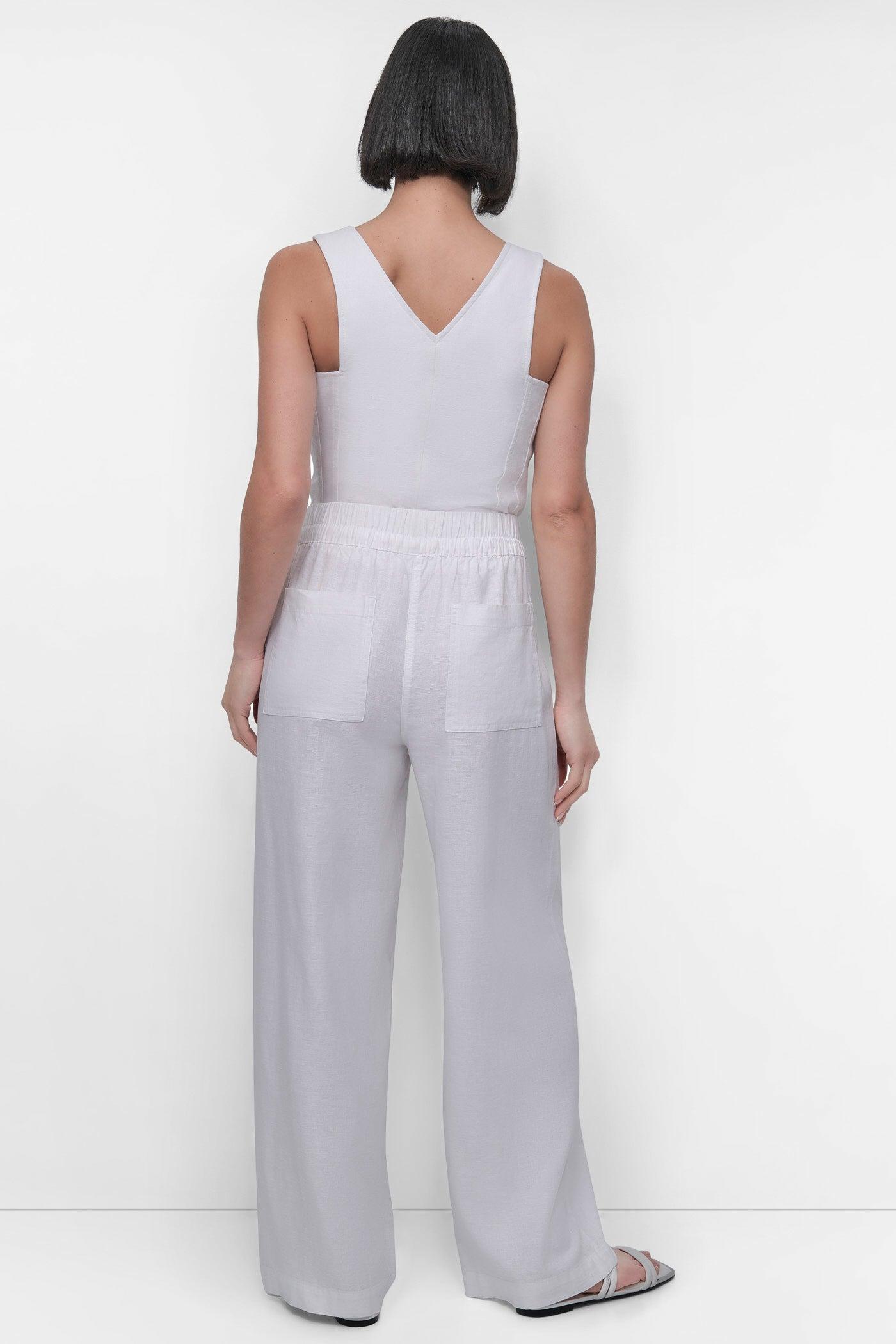 LINEN VISCOSE PULL ON PANT Product Image