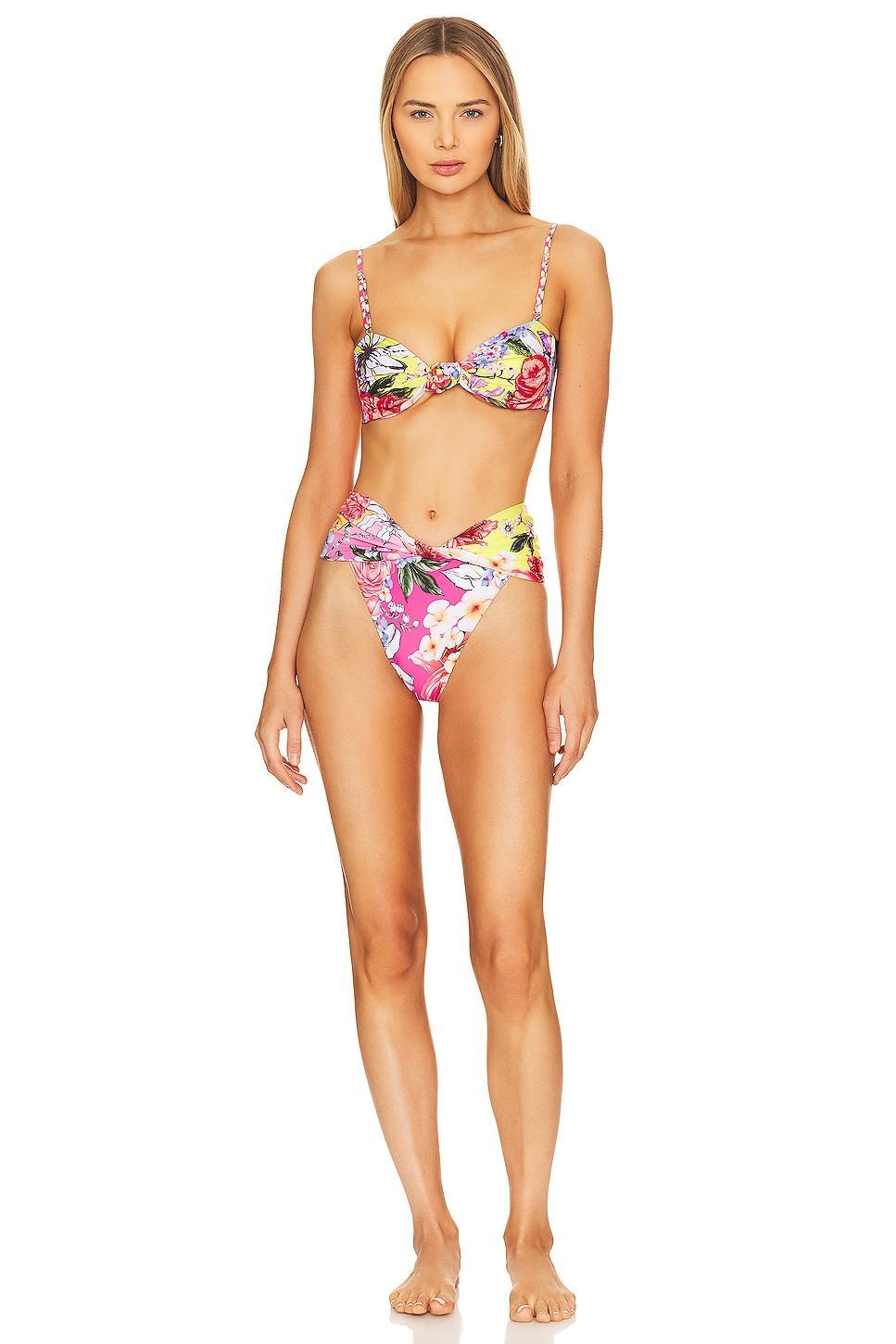 x REVOLVE Lucille Bikini Top Agua Bendita Product Image