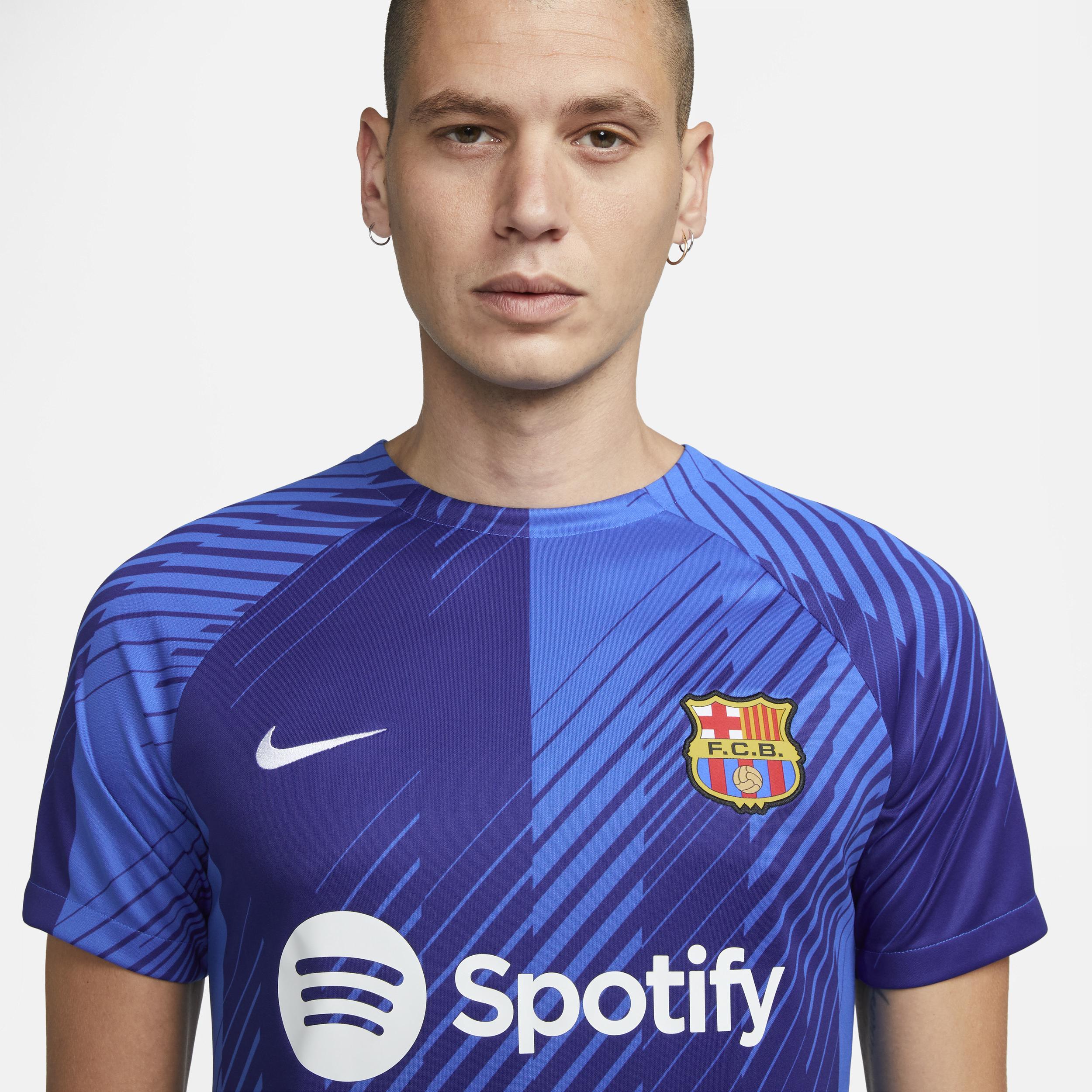 Mens Nike Blue Barcelona 2023/24 Academy Pro Pre-Match Top Product Image