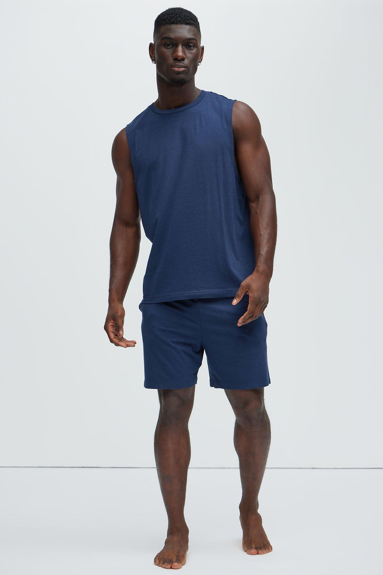 Essential Modal Lounge Shorts - Navy Product Image