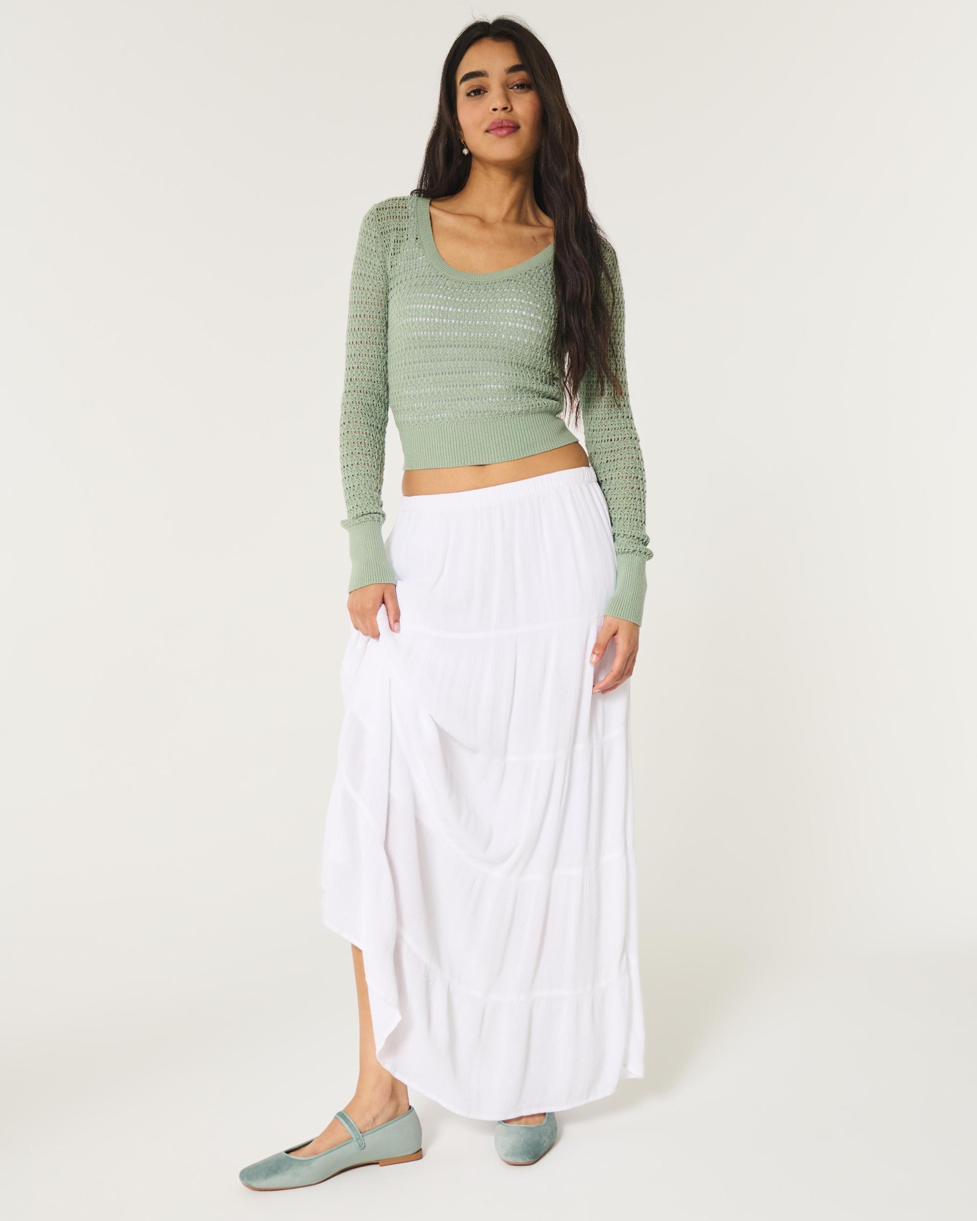 Stitchy Scoop Sweater Product Image