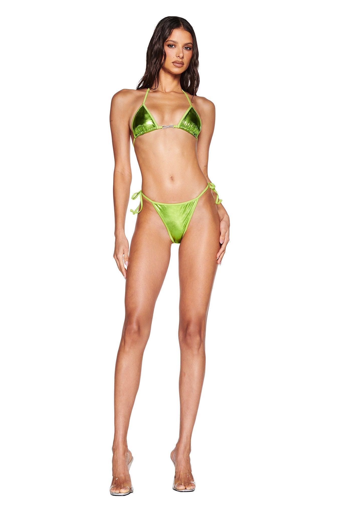 ALOHI BIKINI TOP - LIME GREEN Product Image