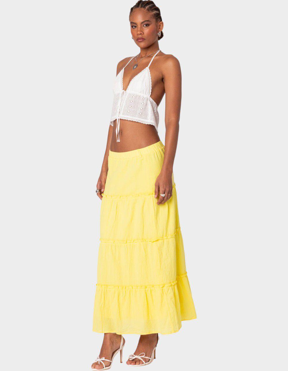 EDIKTED Charlotte Tiered Maxi Skirt Product Image