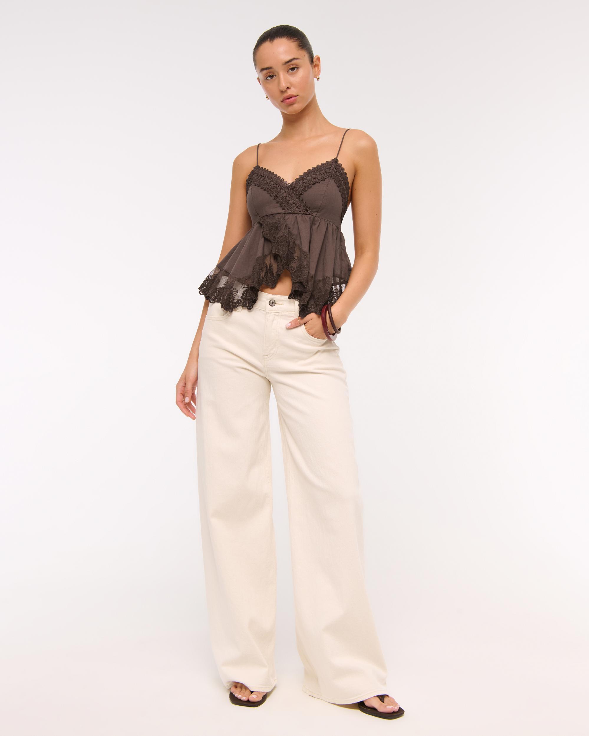 Babydoll Lace-Trim Cami Product Image