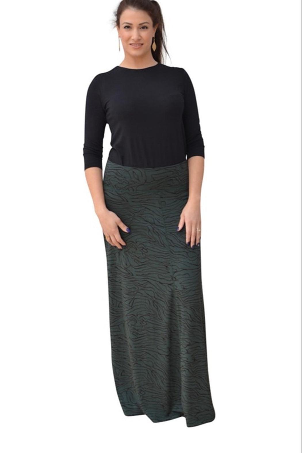 Printed Maxi Skirt for Women Flowing A-line Product Image