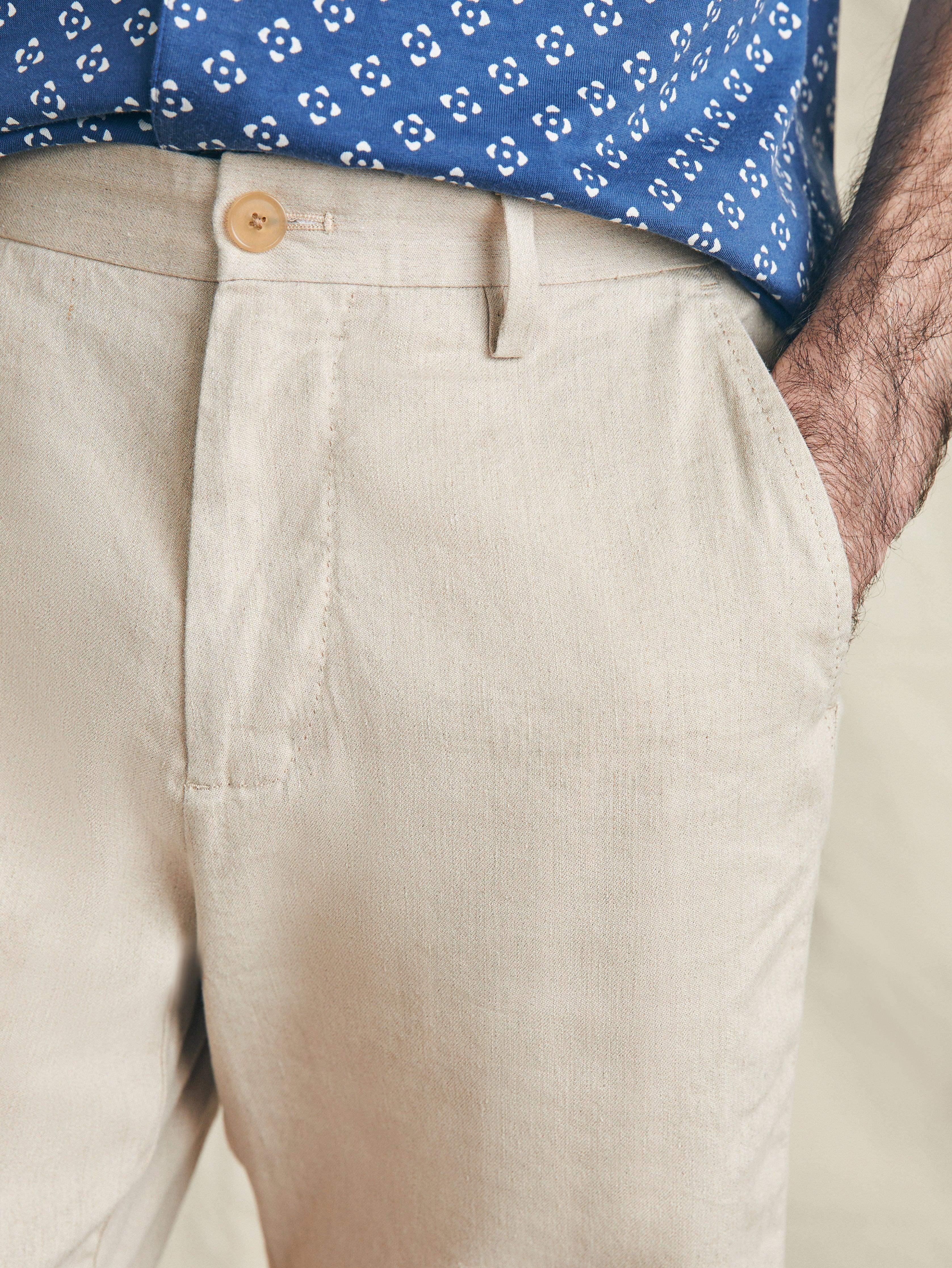 Movement™ Flex Linen Short (7" Inseam) - Natural Male Product Image