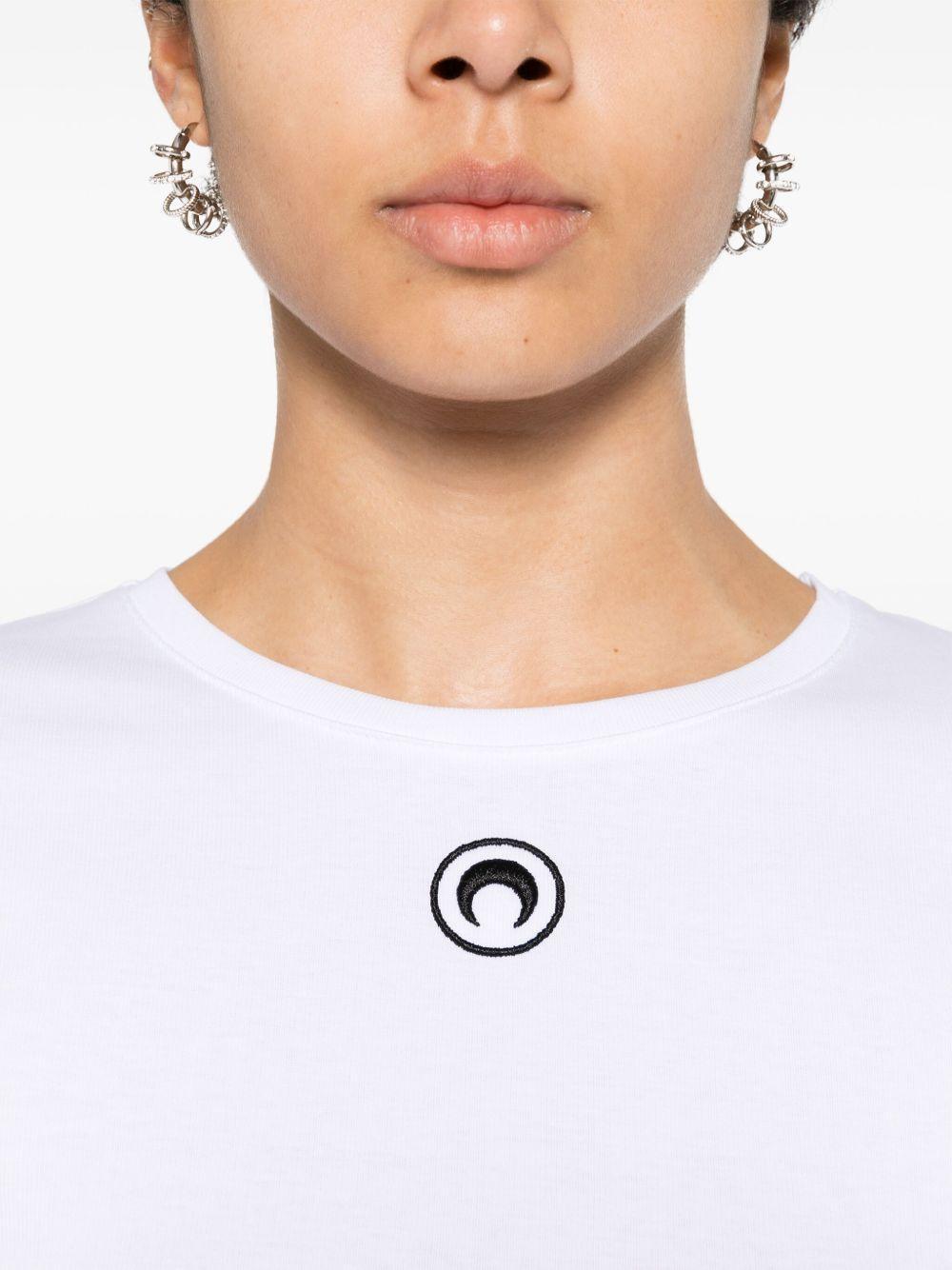 Crescent Moon-embroidered T-shirt Product Image