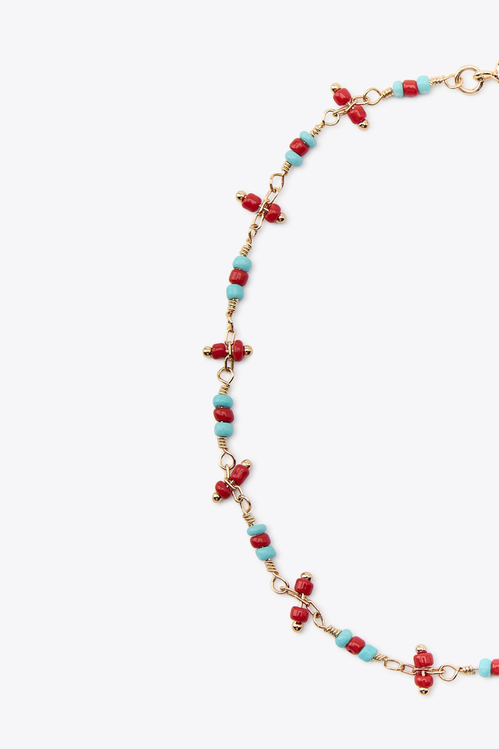 3-PACK OF BEADED ANKLE BRACELETS Product Image