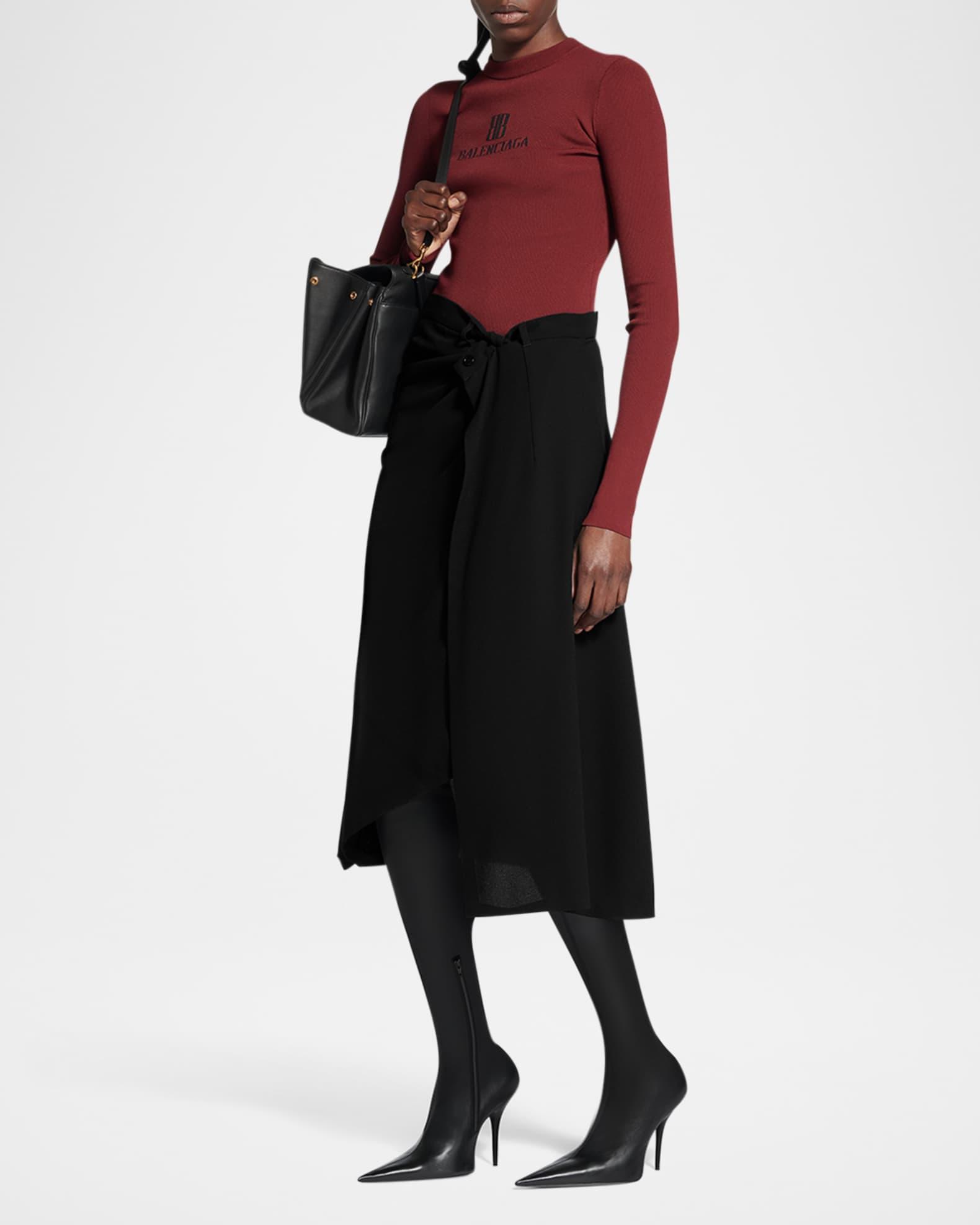 Draped Tailored Skirt Product Image