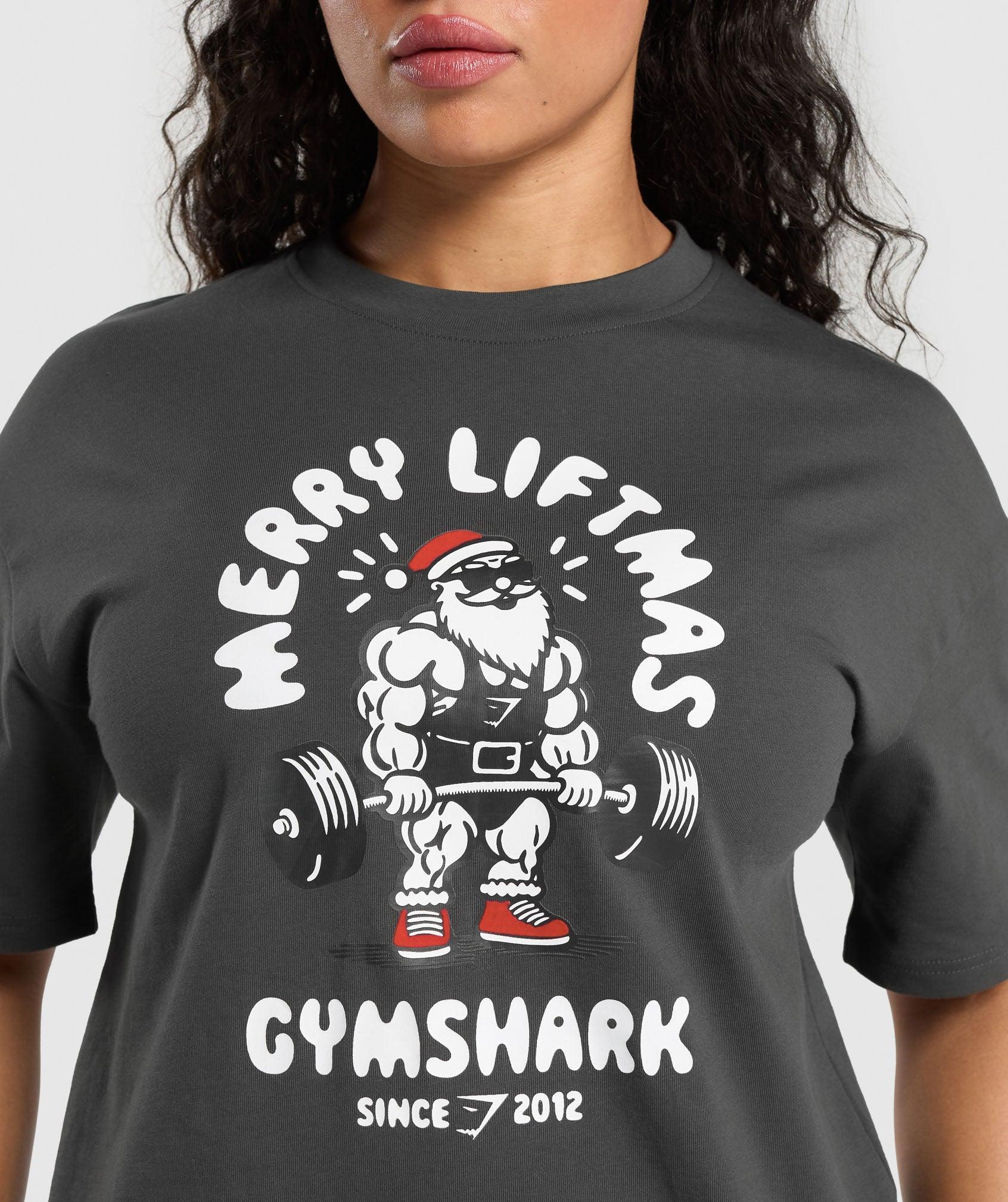 Merry Liftmas Oversized T-Shirt Product Image