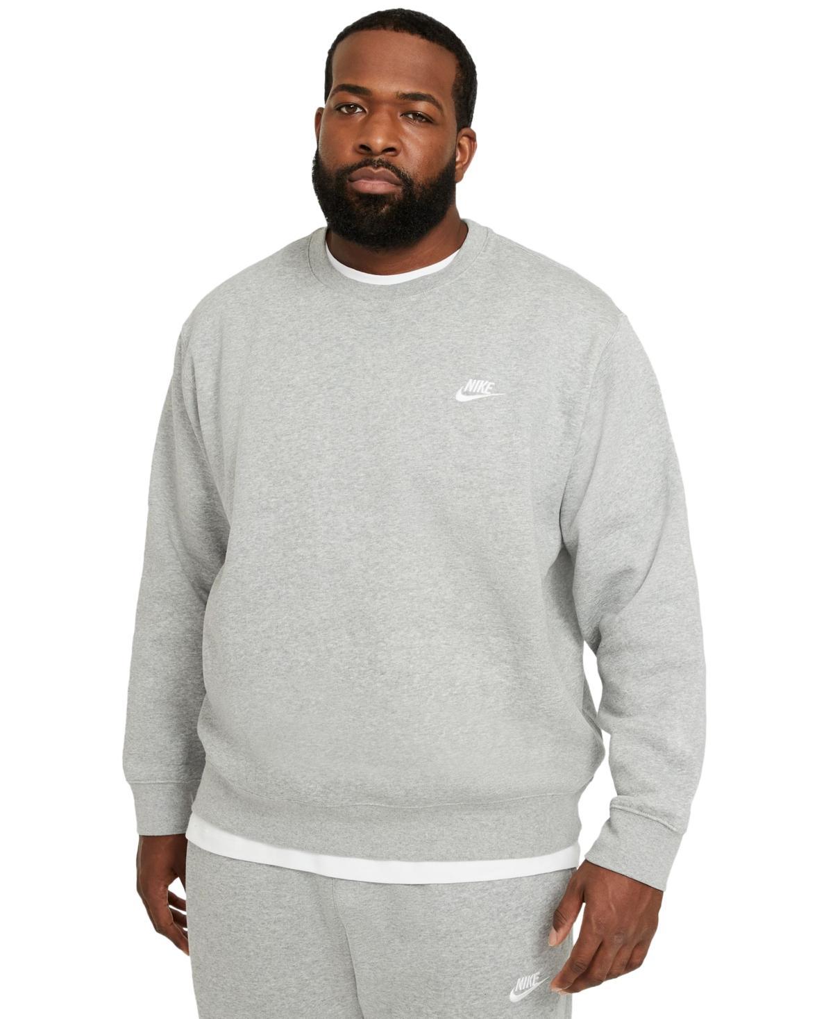 Nike Men's Club Crewneck Sweatshirt in Fir/White at Nordstrom, Size Xx-Large Product Image