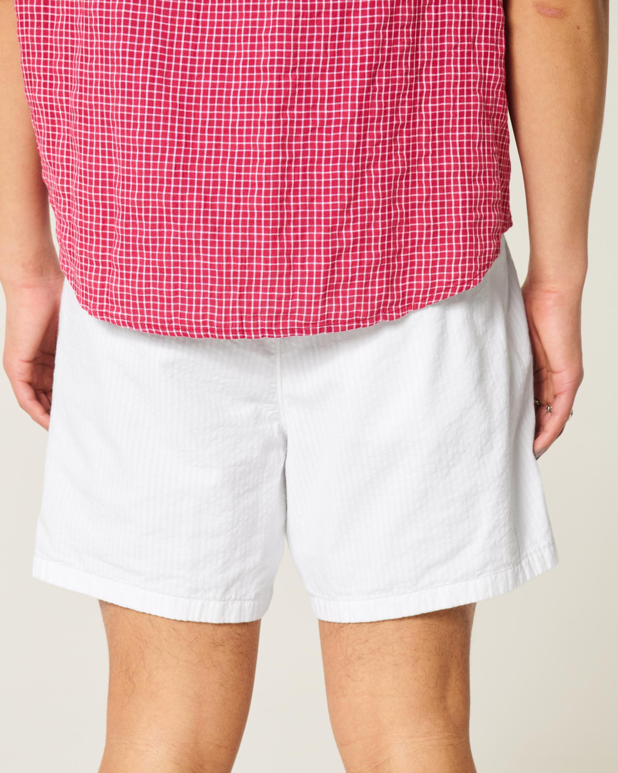 Mid-Thigh Twill Pull-On Shorts Product Image