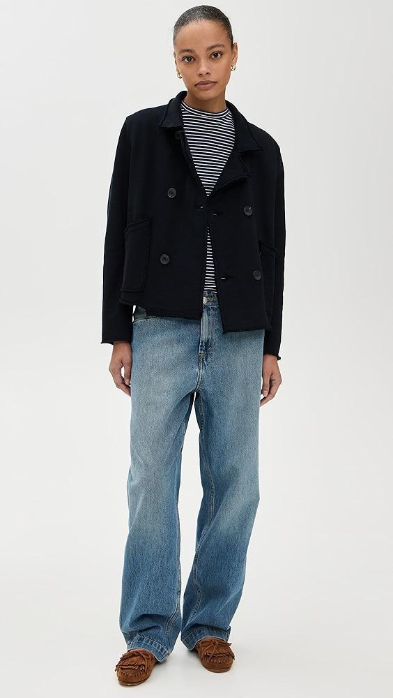 Frank & Eileen Mini Belfast Crop Peacoat | Shopbop Product Image