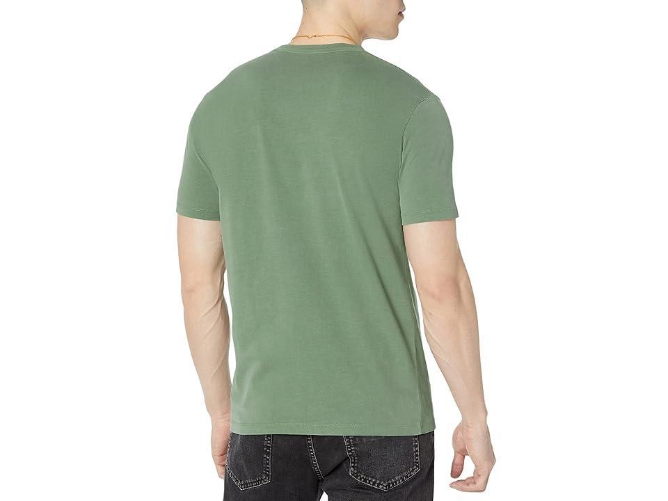 AllSaints Ossage Short Sleeve Crew (Sap Green) Men's Clothing Product Image