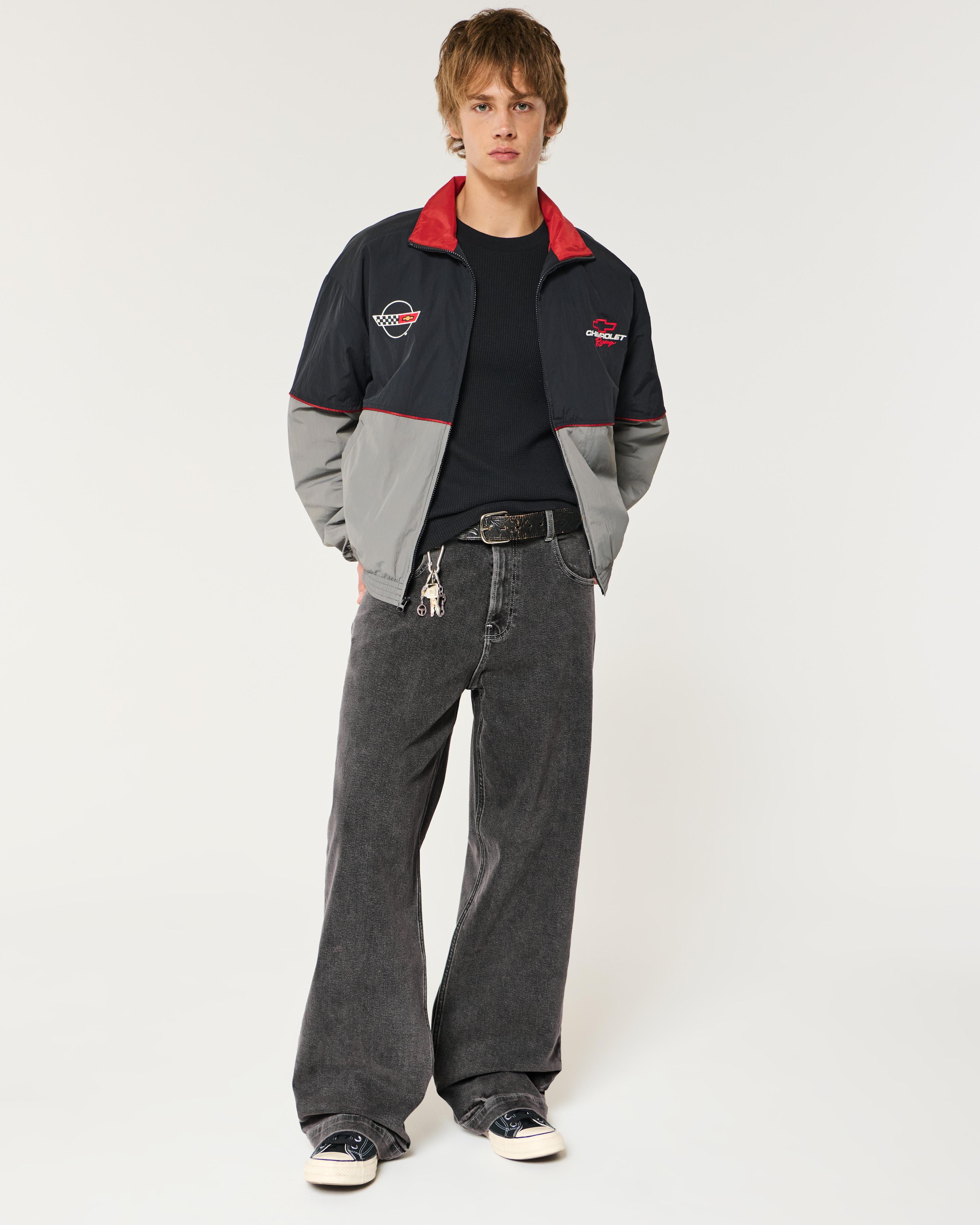 Washed Black Super Baggy Jeans Product Image