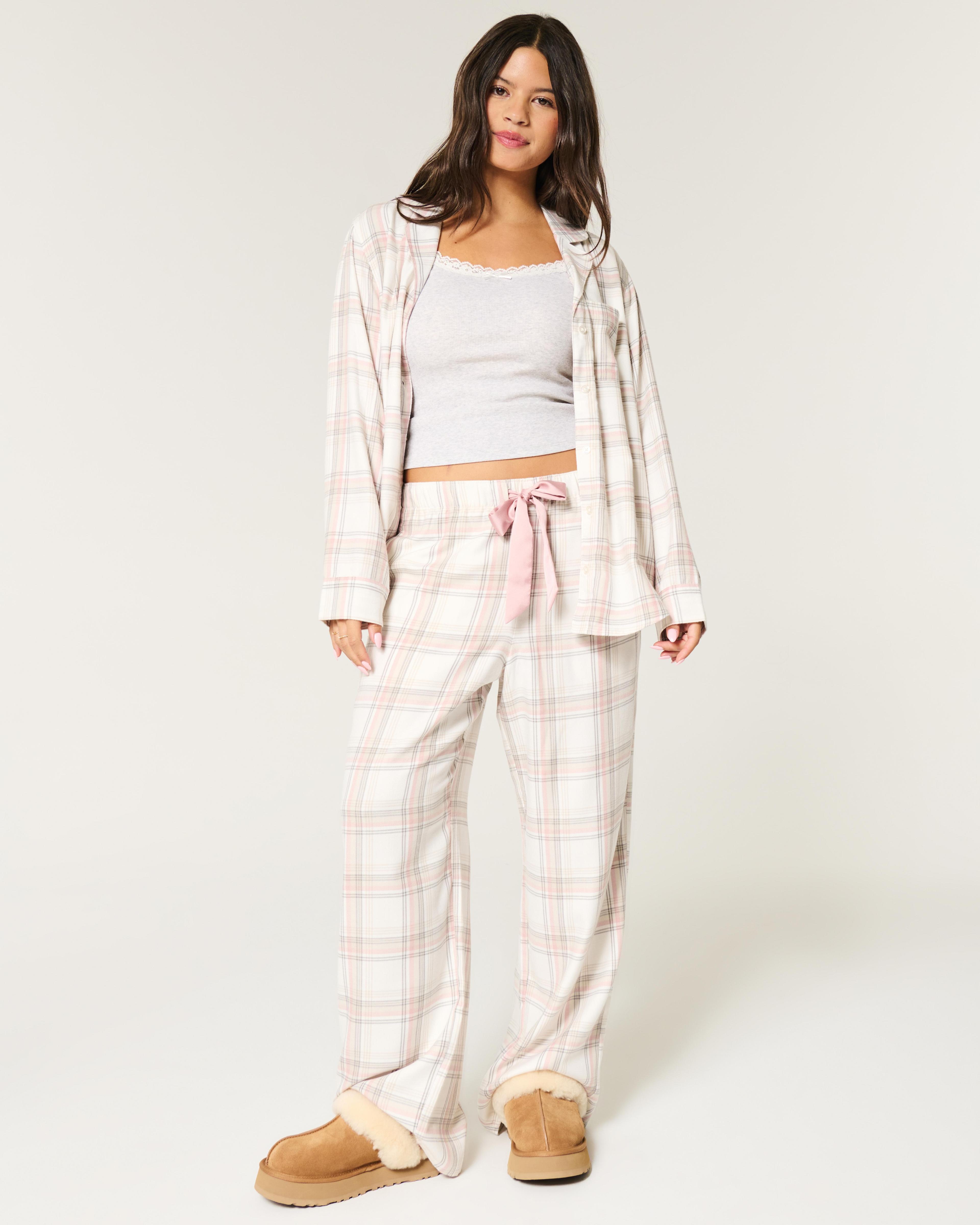 Long-Sleeve Pajama Shirt & Pants Set Product Image