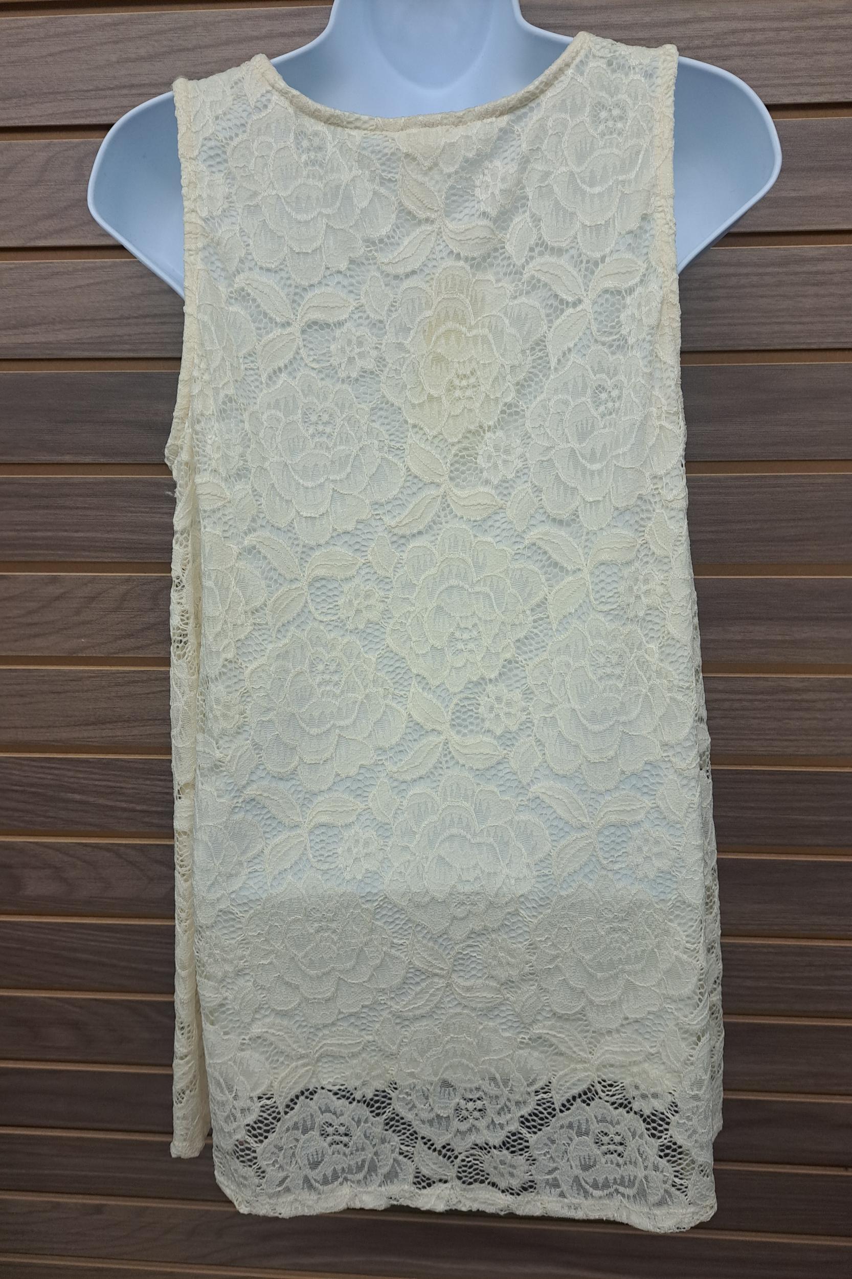 Lace tank built in undershirt Product Image