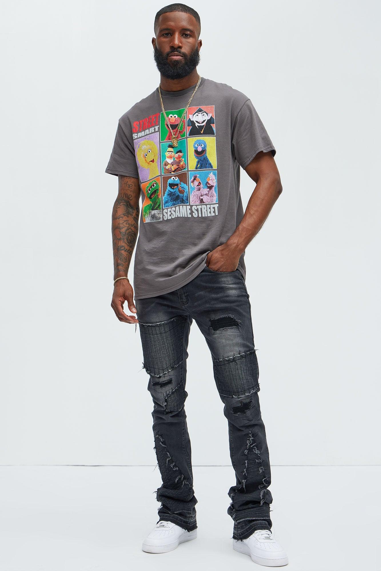 Street Smart Sesame Street Short Sleeve Tee - Charcoal Product Image